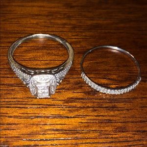 Engagement Ring and wedding band